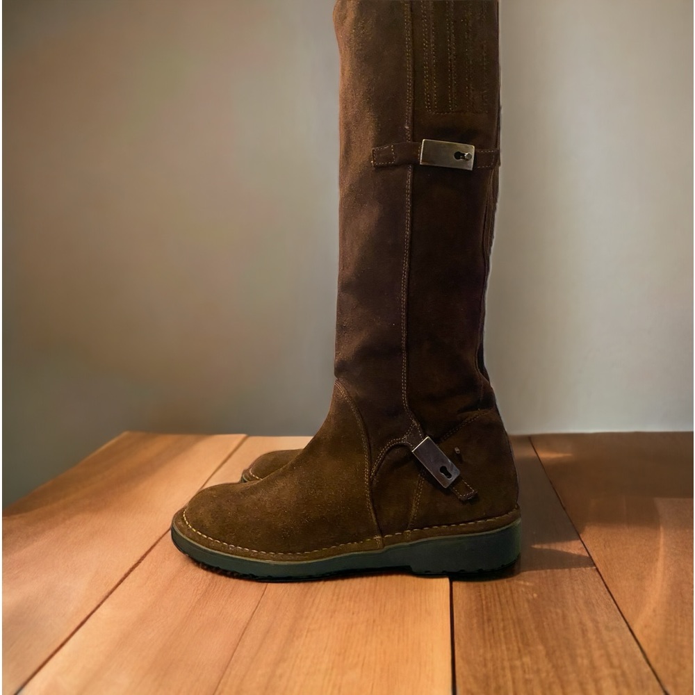 Alberto Fermani 38 Brown Suede Leather knee high Boots - size 7.5 / 8